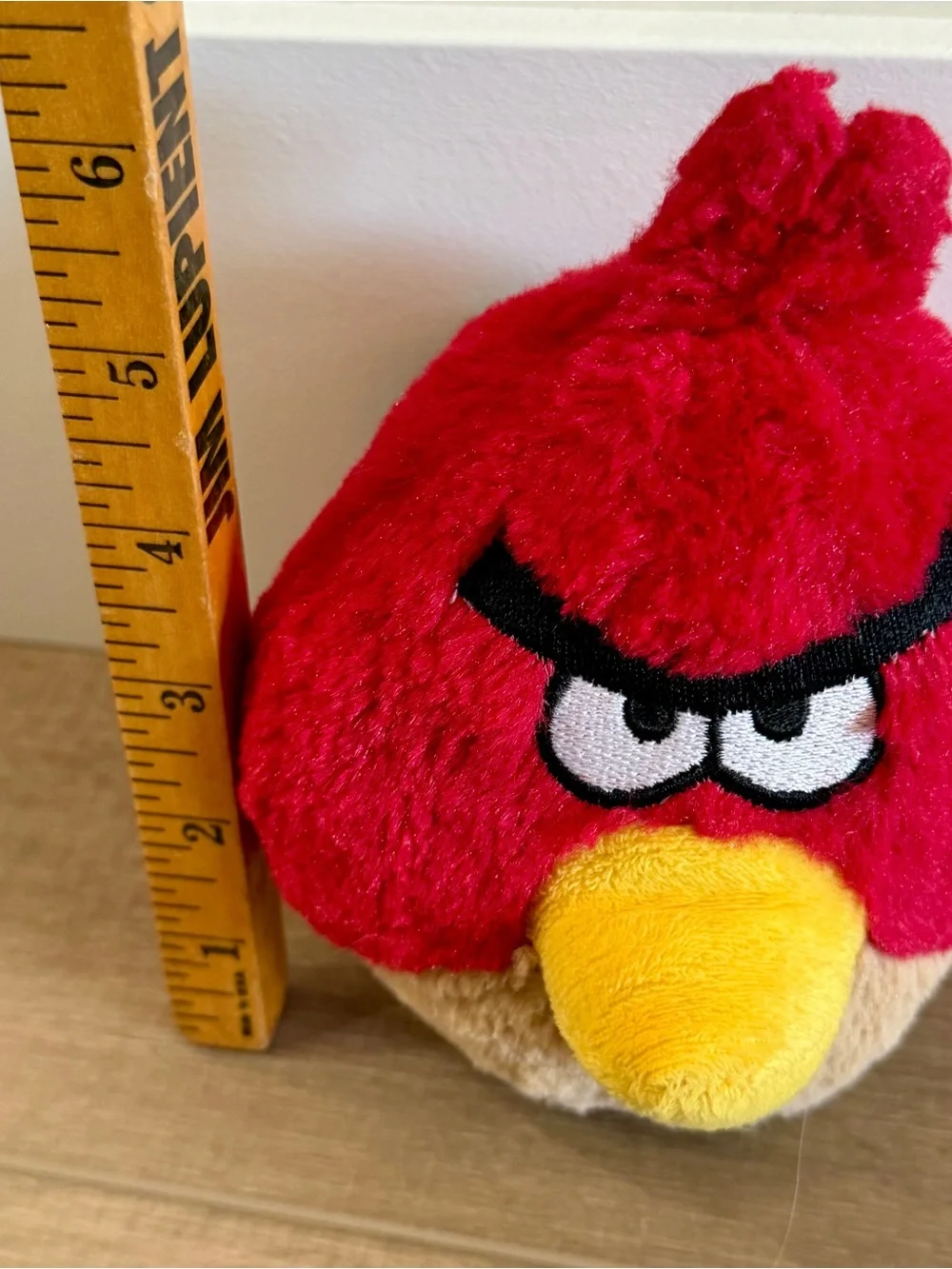 Red Angry Bird Vintage 6” No sound Fun Plush Toy
